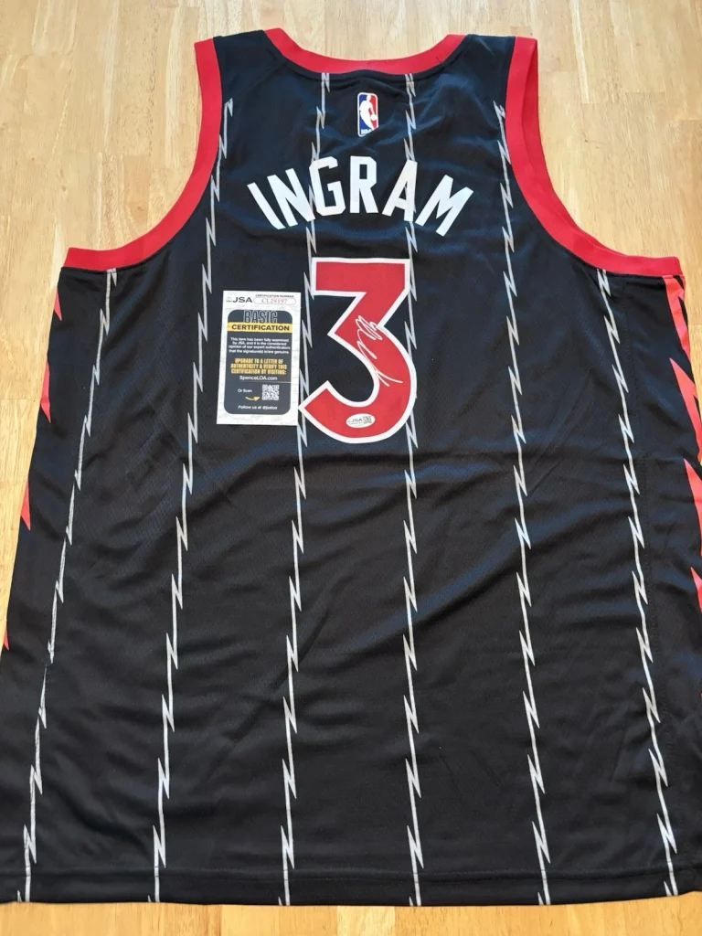 BRANDON INGRAM signed autographed TORONTO RAPTORS Jersey. JSA Coa Rare