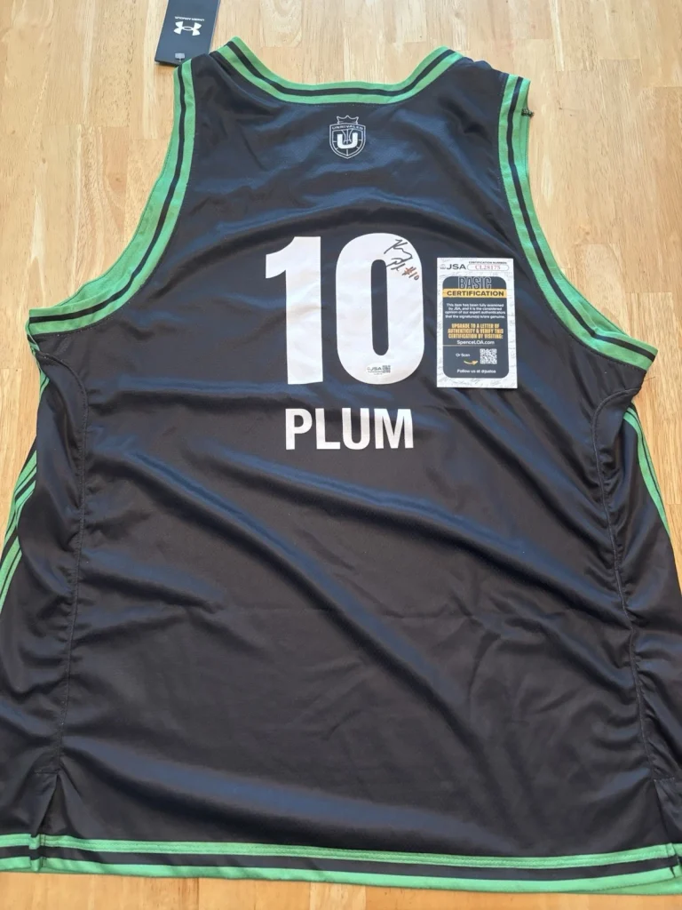 Kelsey Plum  Under Armour Unrivaled Phantom Signed Autographed Jersey. Jsa Coa