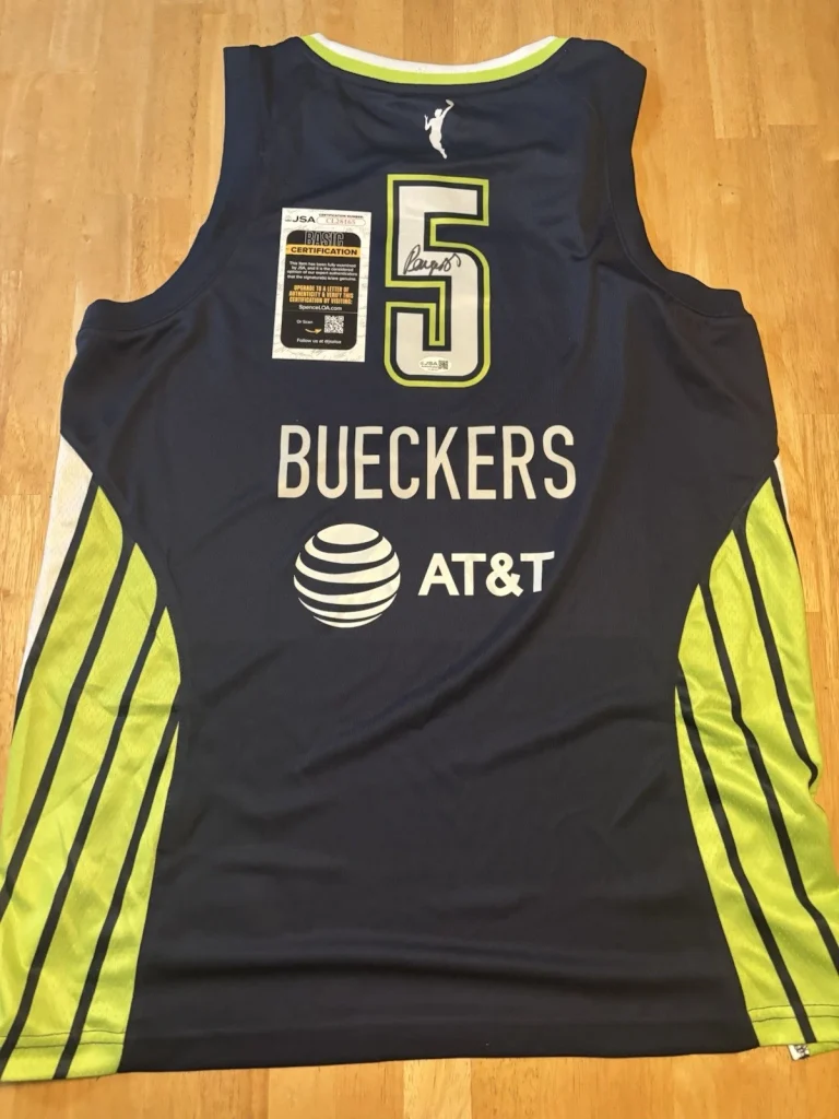Paige Bueckers Dallas Wings Autographed Jersey Star JSA COA