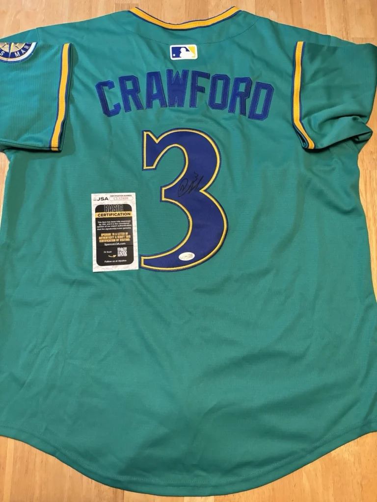JP Crawford Signed Autographed Seattle Mariners Jersey JSA COA.