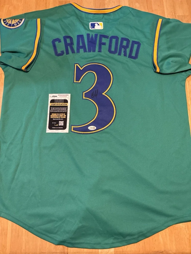 JP Crawford Signed Autographed Seattle Mariners Jersey JSA COA.