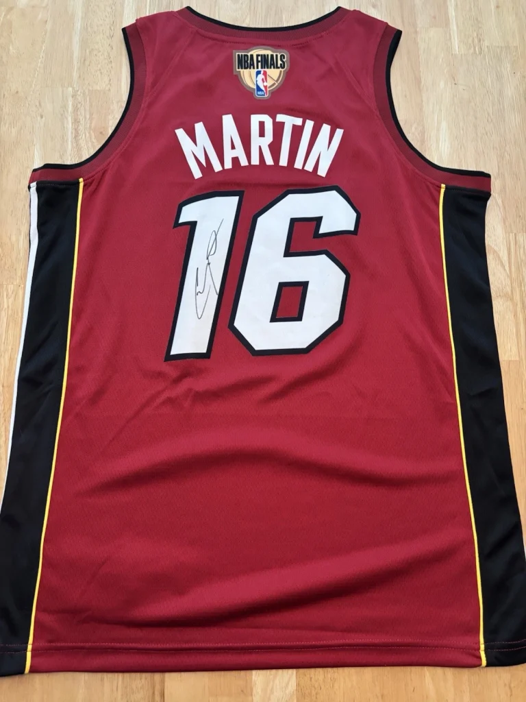 Caleb Martin Signed Autographed Miami Heat Finals Jersey Jsa Coa