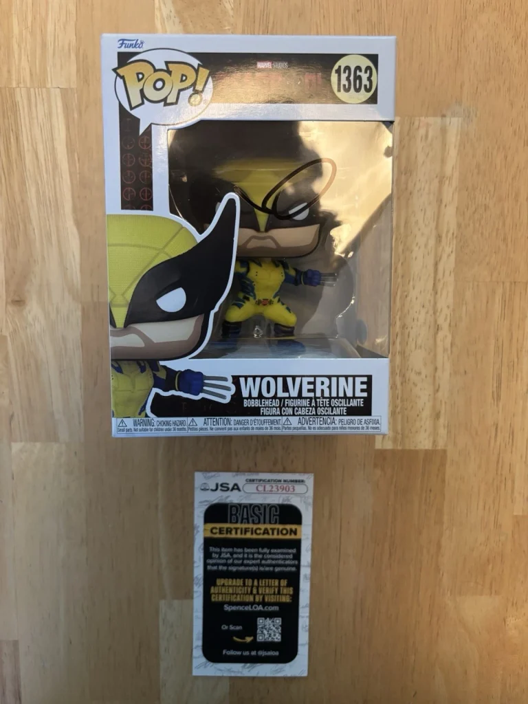 Hugh Jackman Signed Autographed Funko Pop X-Men Wolverine Deadpool #1363 JSA COA