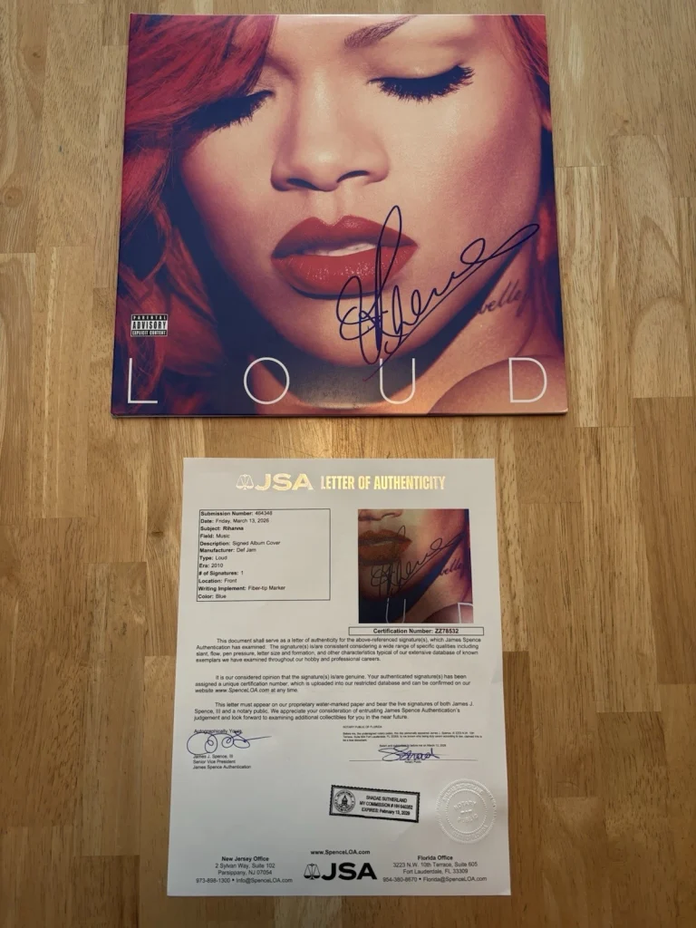 Rihanna Signed Autographed Loud Record Album LP Vinyl JSA COA LOA Rare