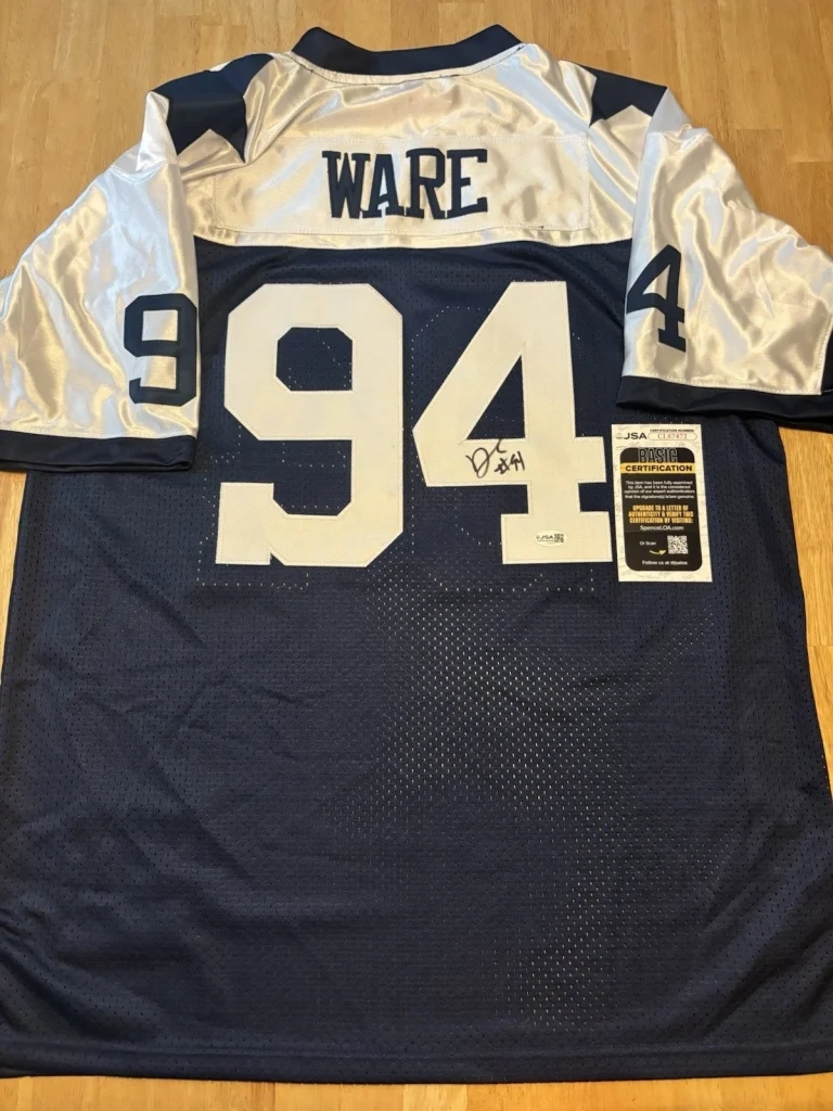 DeMarcus Ware autographed Signed Dallas Cowboys Jersey. Jsa Coa. Hof . Legend