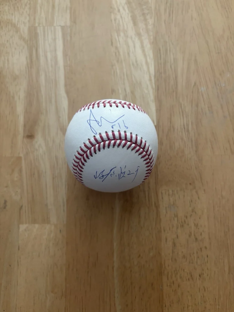 Shinnosuke Ogasawara Signed Baseball Washington Nationals Autographed Kanji JSA
