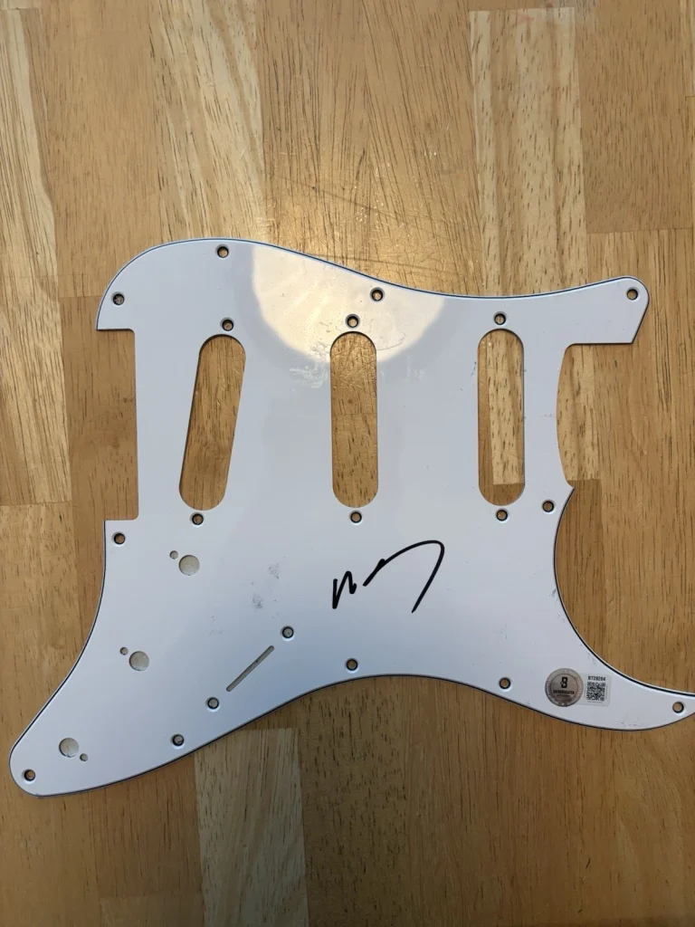 WESLEY SCHULTZ  THE LUMINEERS SIGNED AUTOGRAPHED PICK GUARD. Beckett Coa Rare