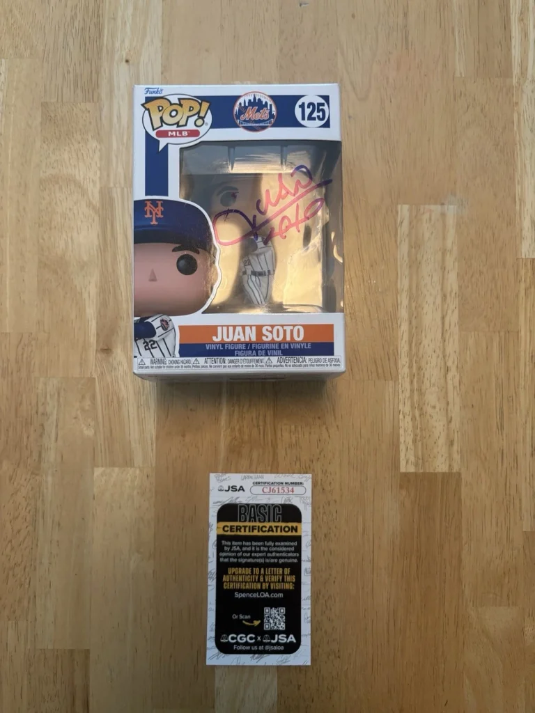 Juan Soto Signed Autographed Funko Pop. New York Mets. JSA Coa Rare