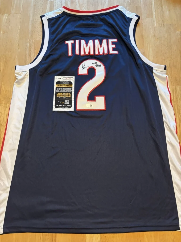 Drew Timme Signed Autographed Inscribed Gonzaga Bulldogs Jersey Jsa Coa