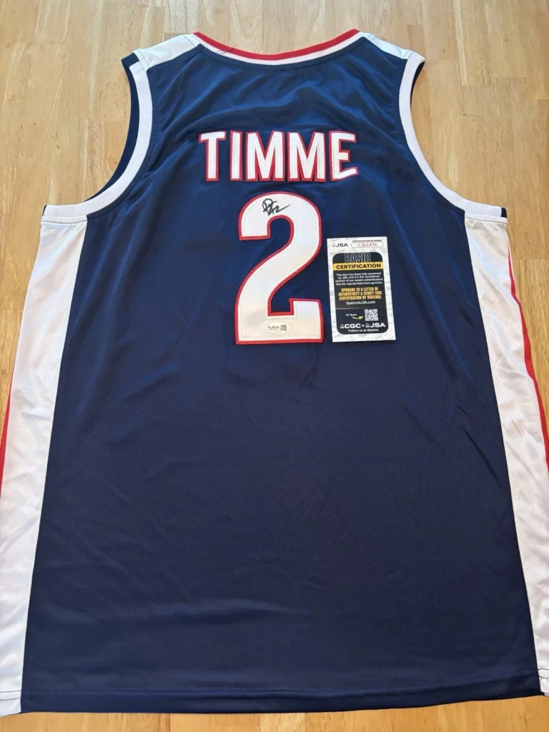 Drew Timme Signed Autographed Gonzaga Bulldogs Jersey Jsa Coa