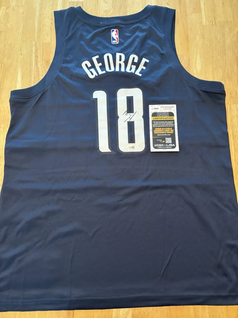 Kyshawn George Signed Autographed Washington Wizards Jersey. JSA Coa