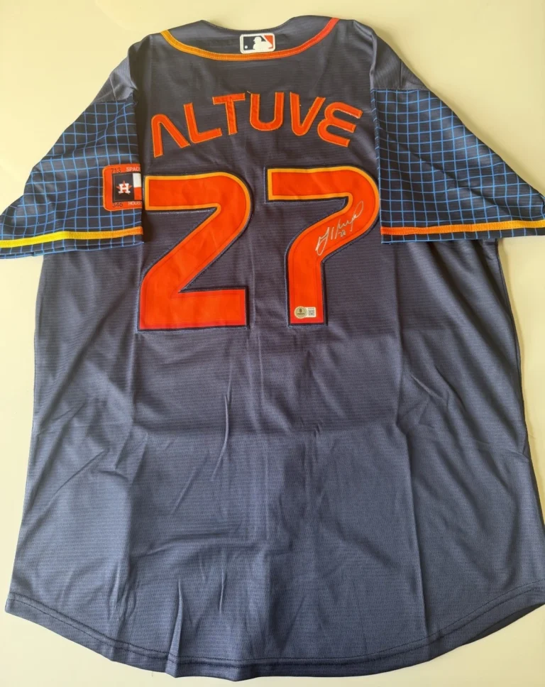 Jose Altuve Houston Astros Autographed Jersey Rare Star Beckett BAS