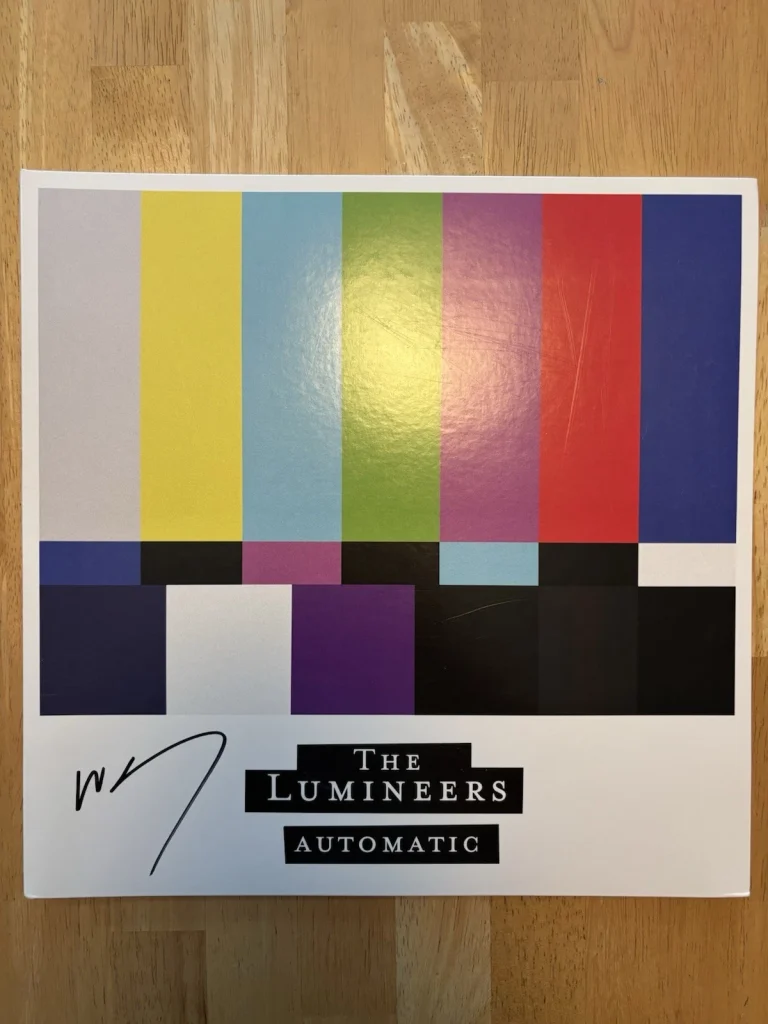 THE LUMINEERS SIGNED AUTOMATIC VINYL WESLEY SCHULTZ. Beckett Coa
