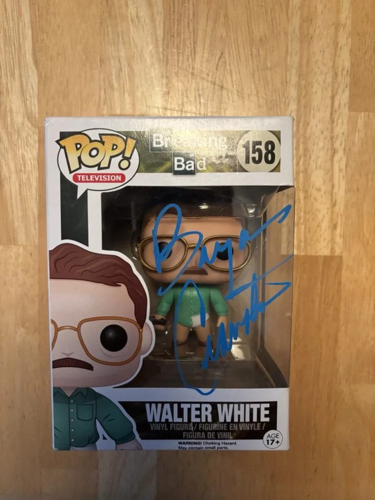 Bryan Cranston Signed Autographed Funko Pop Breaking Bad 158. Psa Coa . Walter