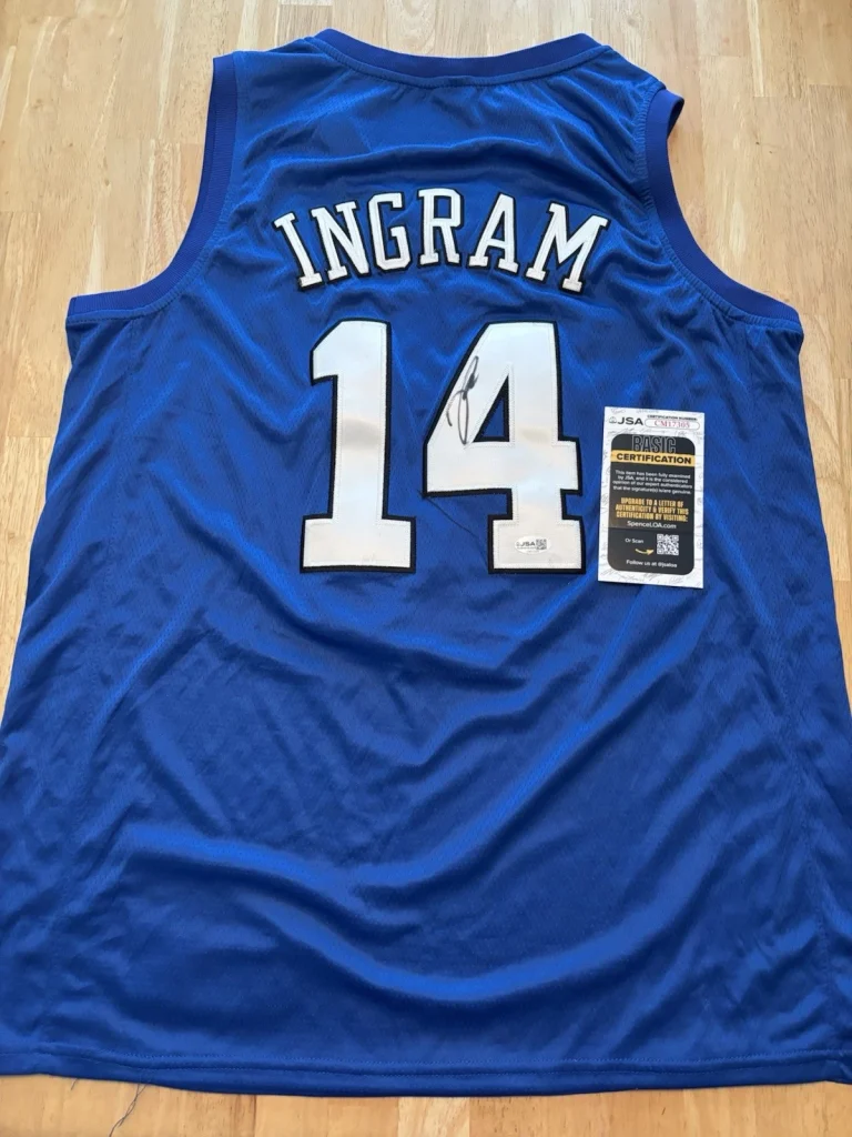 Brandon Ingram Duke Blue Devils Autograph Signed Autographed Jersey! JSA Coa
