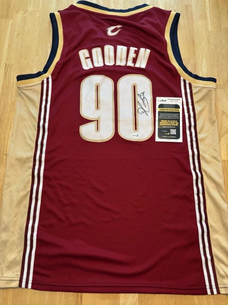 Drew Gooden signed Autographed Cleveland Cavaliers Jersey. JSA Coa