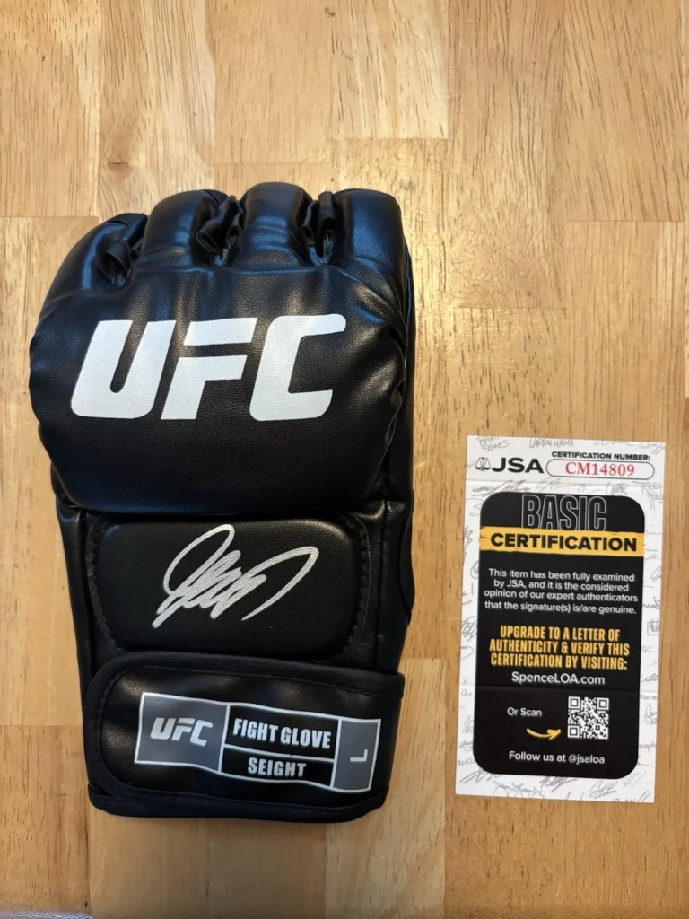 Georges St-Pierre Fighter Autographed UFC Glove GSP Rare JSA COA