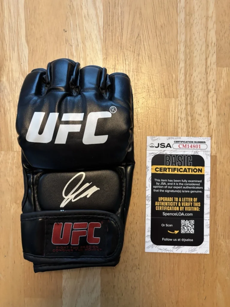 Georges St-Pierre Fighter Autographed UFC Glove GSP Rare JSA COA