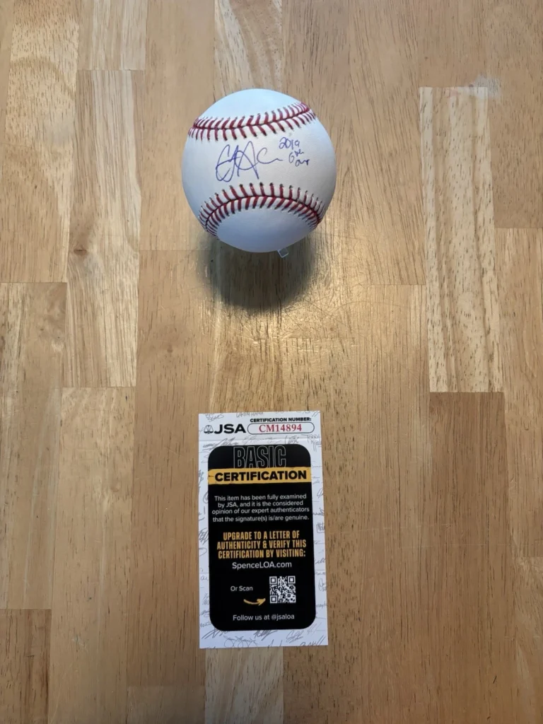 CJ Abrams Washington Nationals Signed Autographed Inscribed Baseball JSA COA