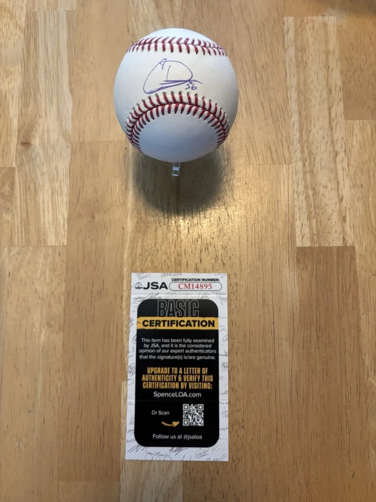 Caden Dana Signed Official Major League Baseball LA Angels JSA Auth