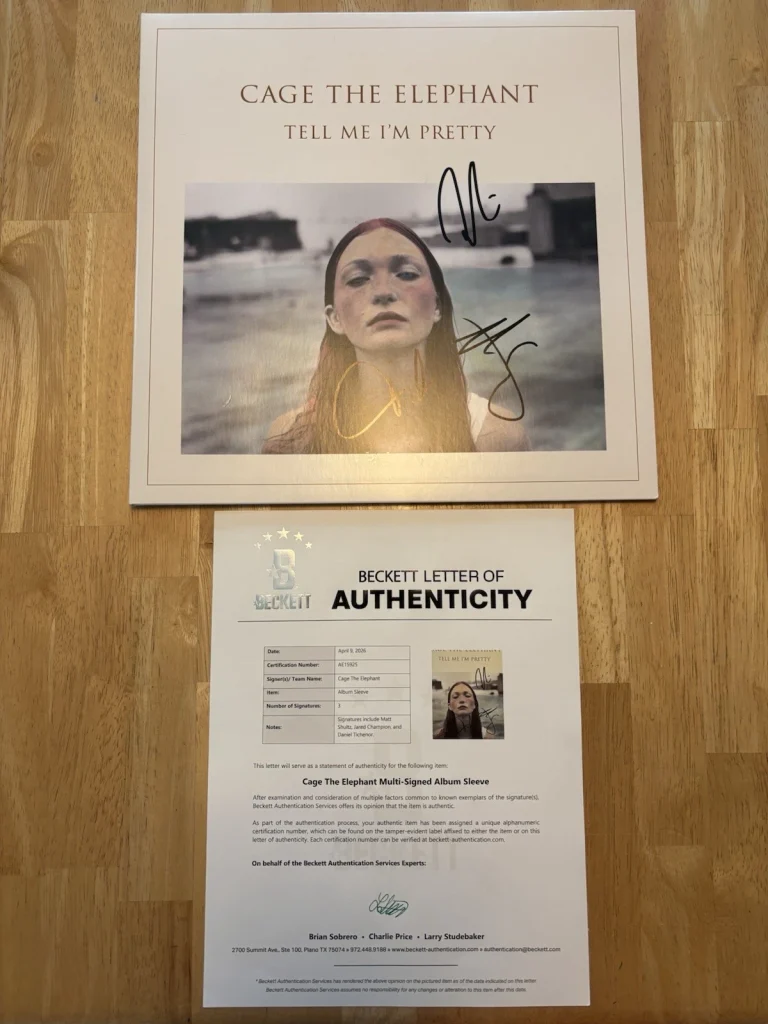 Cage The Elephant Band Signed Autographed Tell Me I'm Pretty Vinyl. Beckett LOA