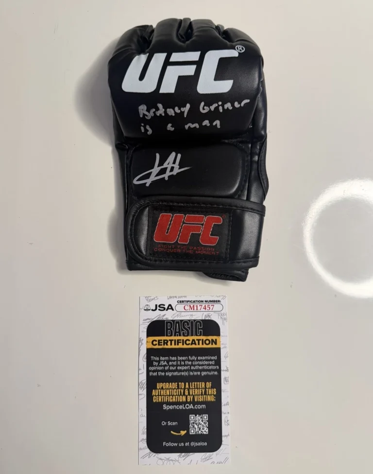 Josh Hokit Autographed UFC Glove MMA Inscribed Rare JSA COA