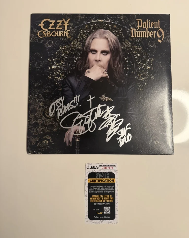 Zakk Wylde Autographed Ozzy Osbourne Patient Number 9 Vinyl Inscribed JSA COA