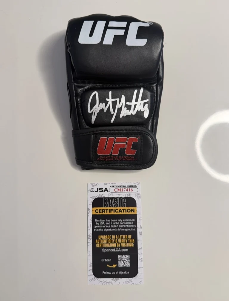Justin Gaethje Autographed UFC Glove MMA Champ JSA COA