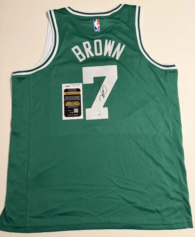 Jaylen Brown Boston Celtics Autographed Jersey Rare Star JSA COA