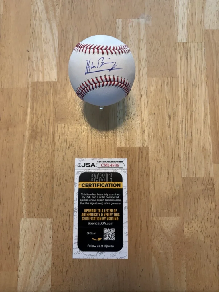 Hayden Birdsong Signed Major League Baseball JSA Coa Giants Autographed
