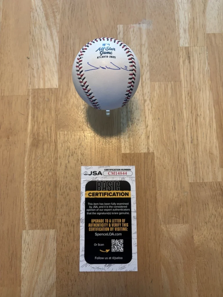 Jacob Wilson Signed Autographed Official 2025 All Star Baseball Athletics JSA