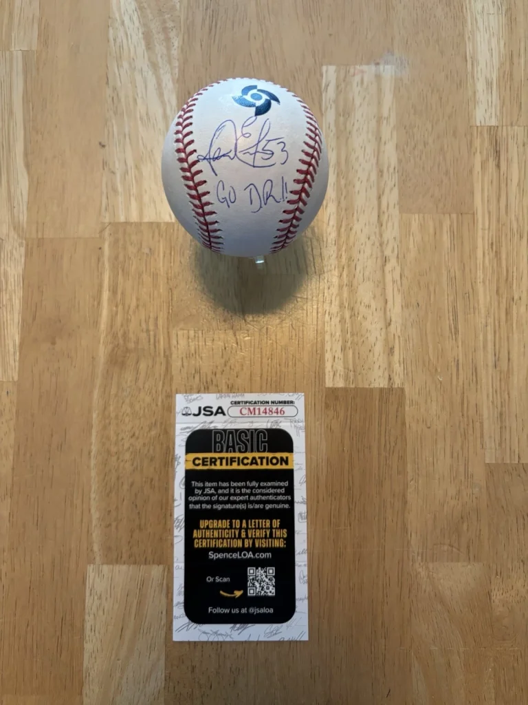 Carlos Estevez Signed Autographed Inscribed 2026 Wbc Baseball. Jsa Coa. Royals