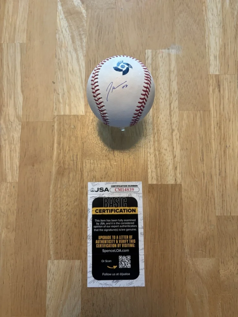 JAKOB MARSEE Signed Autographed 2026 WBC Baseball Miami Marlins. JSA Coa