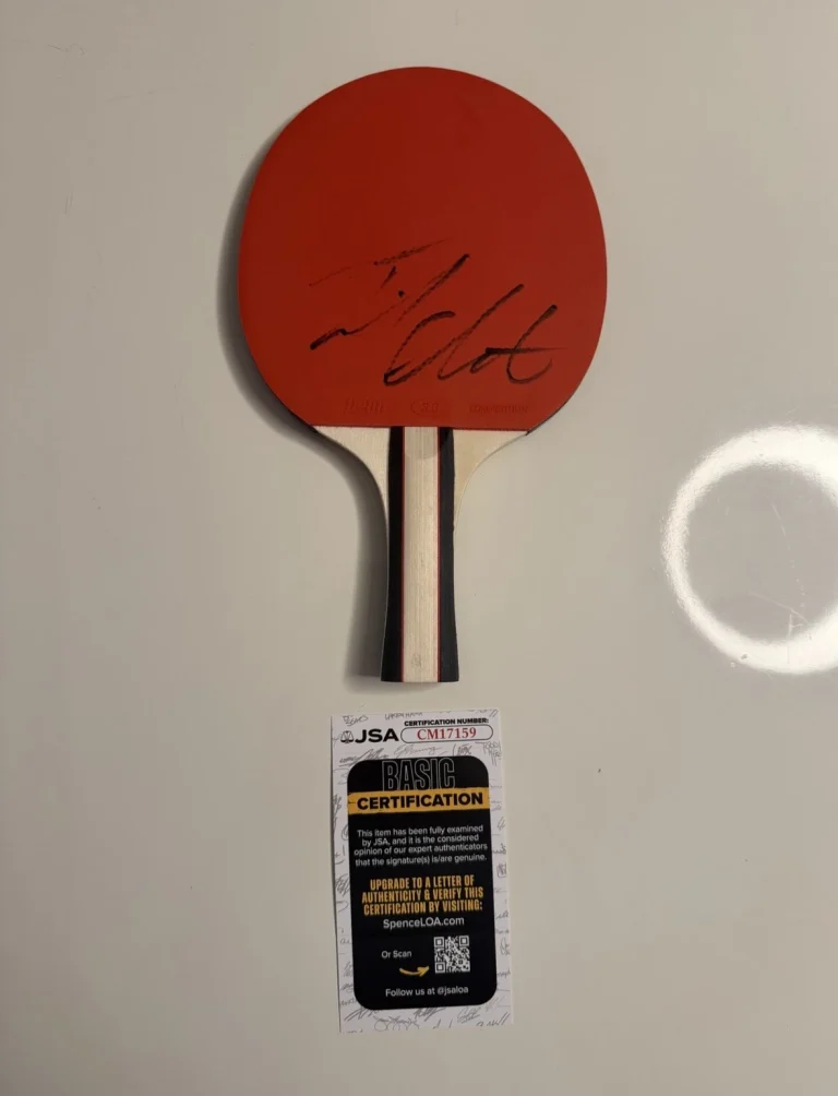 Timothee Chalamet Autographed Ping Pong Paddle Marty Supreme JSA COA