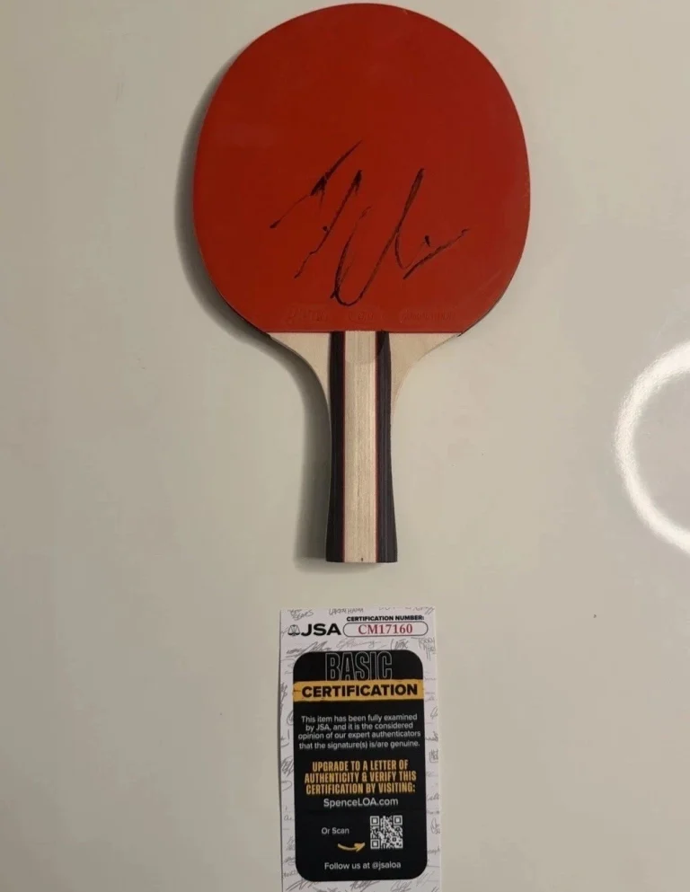 Timothee Chalamet Autographed Ping Pong Paddle Marty Supreme JSA COA