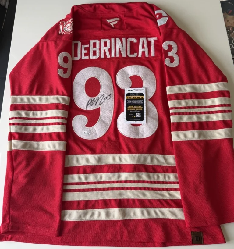 Alex DeBrincat Detroit Red Wings Autographed Jersey JSA COA