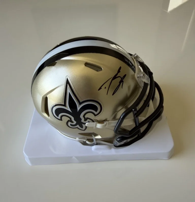 Drew Brees New Orleans Saints Autographed Mini Helmet Star Beckett