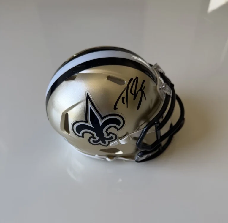 Drew Brees New Orleans Saints Autographed Mini Helmet Star Beckett