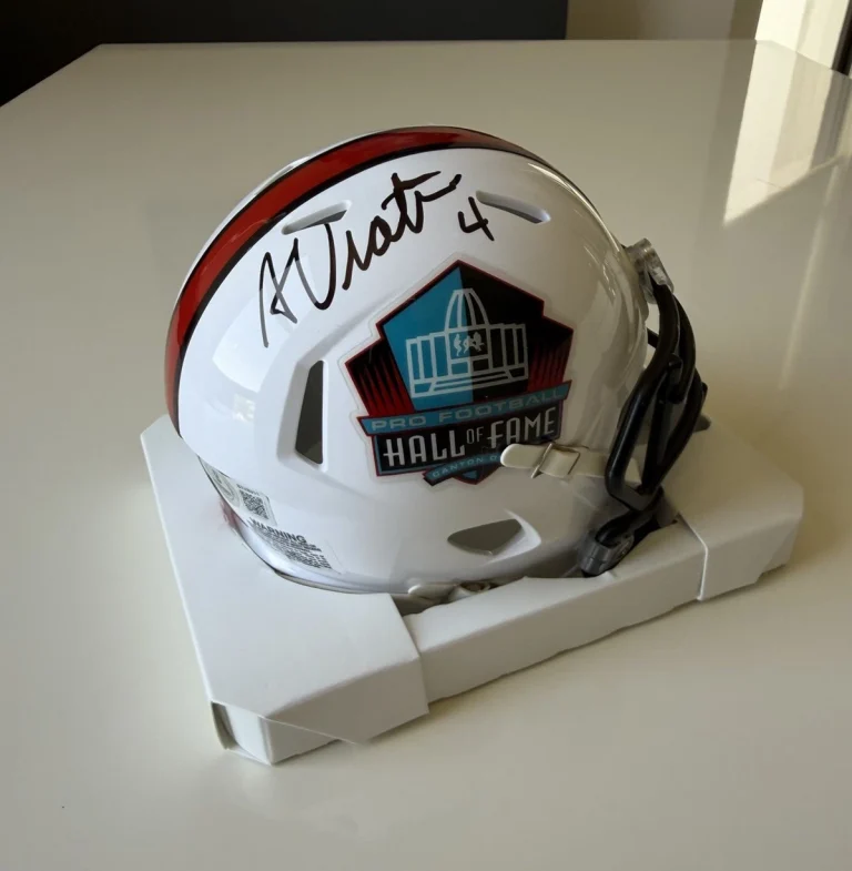 Adam Vinatieri New England Patriots Autographed Hall Of Fame Mini Helmet Beckett