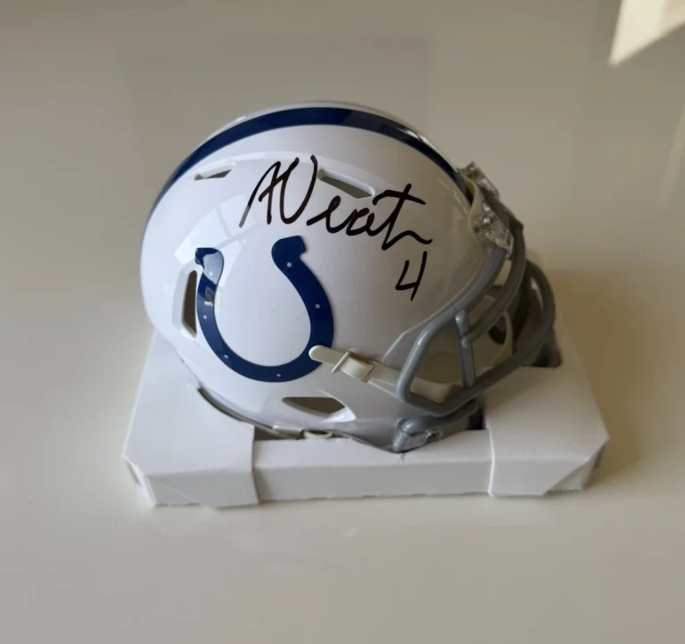 Adam Vinatieri Indianapolis Colts Autographed Mini Helmet HOF Beckett