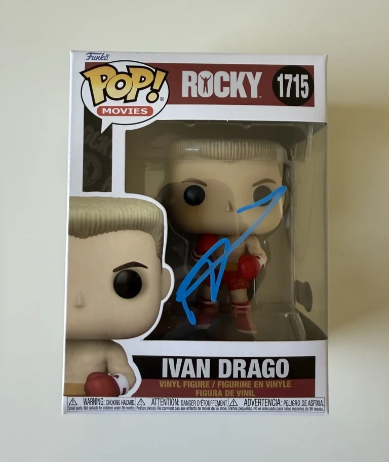 Dolph Lundgren Ivan Drago Autographed Funko Pop 1715 Rocky Beckett BAS