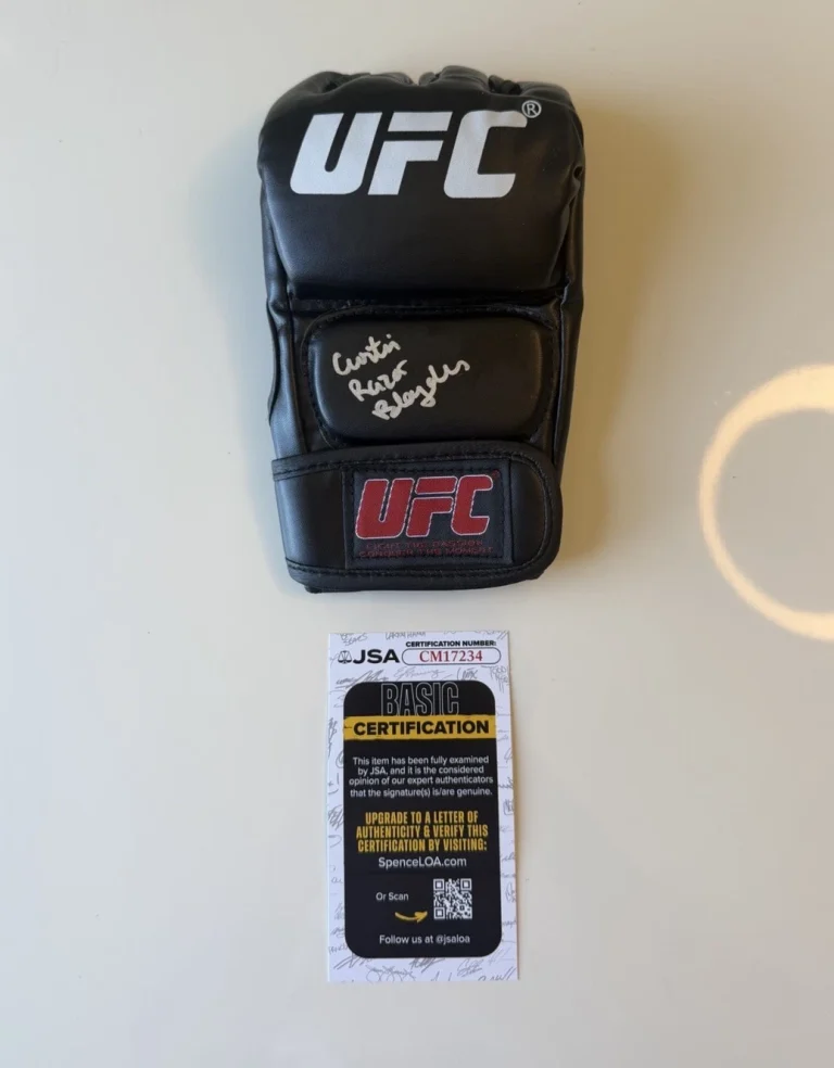 Curtis Blaydes UFC Fighter Autographed UFC MMA Glove Razor JSA COA