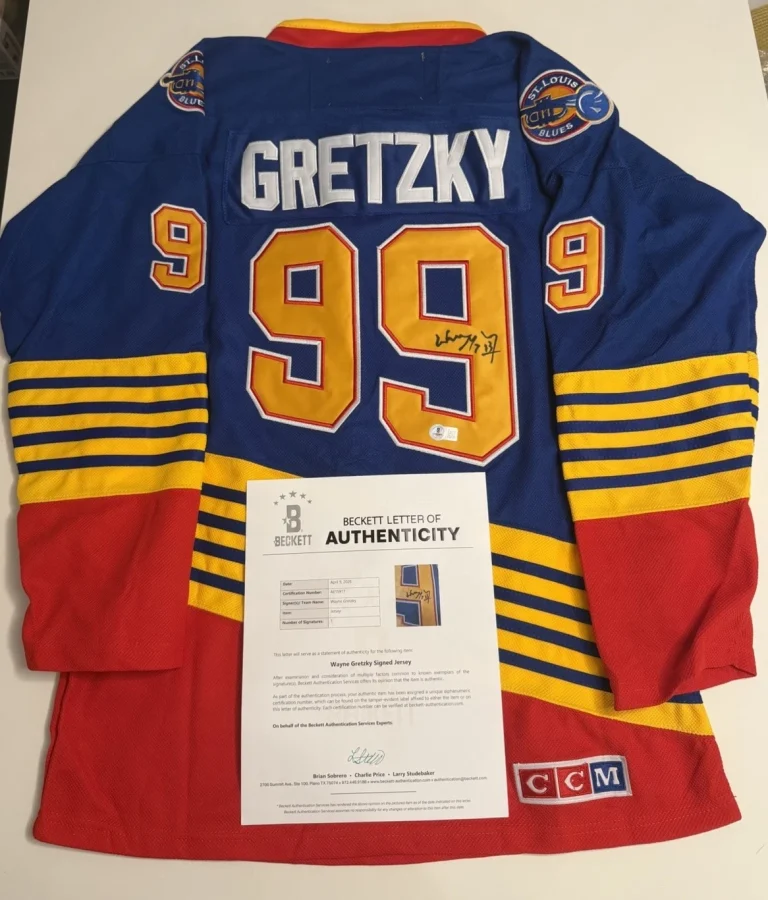 Wayne Gretzky St. Louis Blues Autographed Jersey Rare Beckett LOA