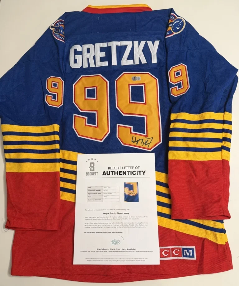 Wayne Gretzky St. Louis Blues Autographed Jersey Rare Beckett LOA