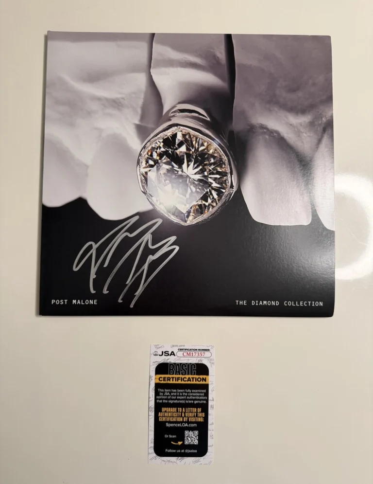 Post Malone Autographed The Diamond Collection Vinyl Record JSA COA
