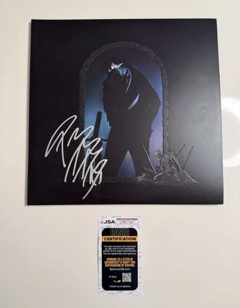 Post Malone Autographed Hollywood’s Bleeding Vinyl Record JSA COA