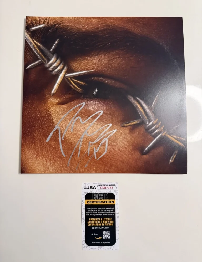 Post Malone Autographed beerbongs & bentleys Vinyl Record LP JSA COA