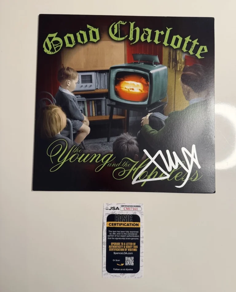 Joel Madden Autographed The Young and The Hopeless Vinyl Good Charlotte JSA COA