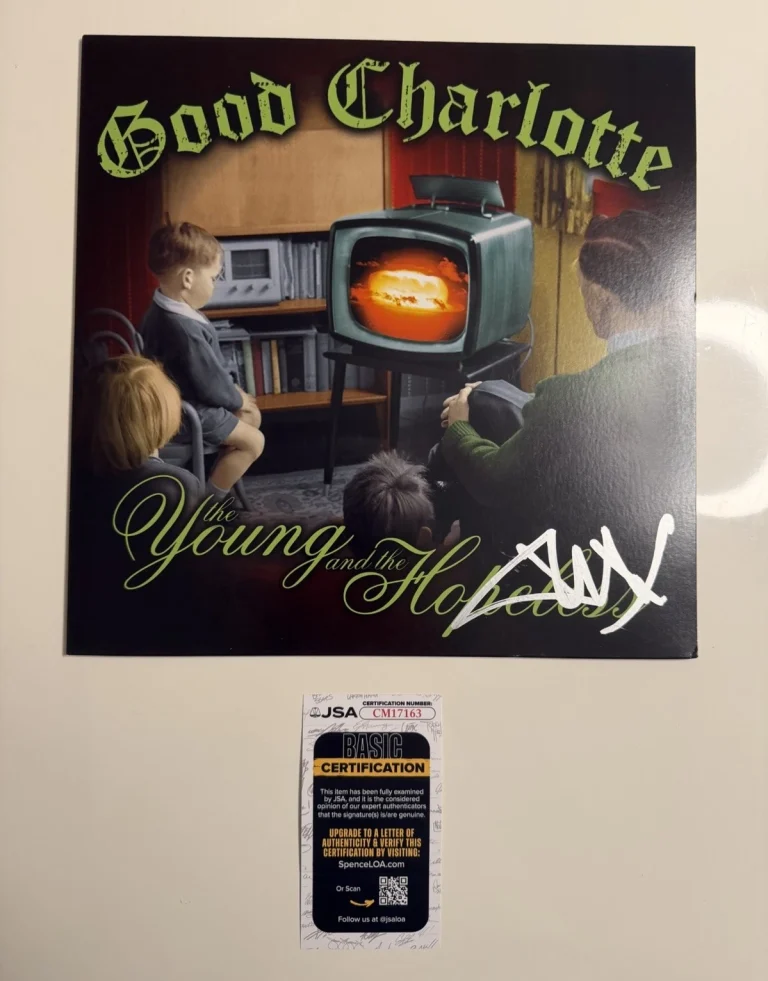 Joel Madden Autographed The Young and The Hopeless Vinyl Good Charlotte JSA COA