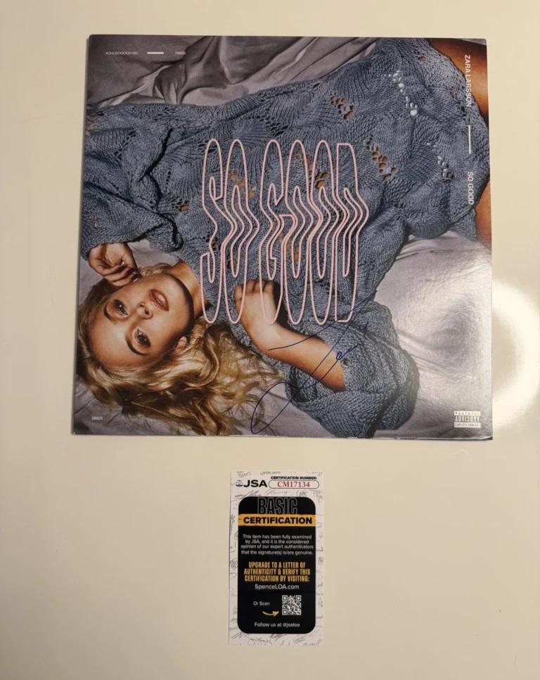 Zara Larsson Autographed So Good Vinyl Rare Lush Life JSA COA
